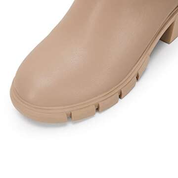 Ruanyu Stylish Women's Chunky Platform Ankle Boots