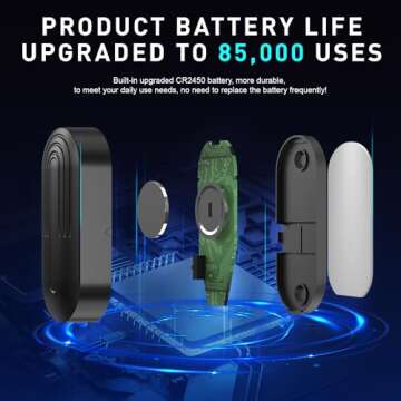 Door Chime SanJie Door Alarms When Opened for Home Office Business Door Entry Chime with 800Ft Range...