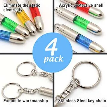 SWEETHOMEDECO Anti-Static Key Chain - Eliminate Shocks Easily