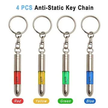 SWEETHOMEDECO Anti-Static Key Chain for Shock-Free Living
