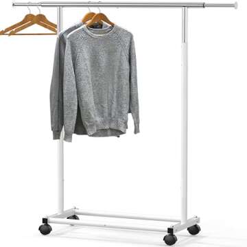Simple Houseware Standard Rod Garment Rack
