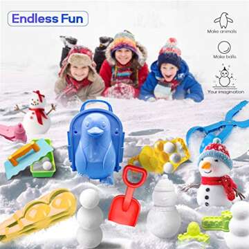 Atonofun Snow Toys Kit for Fun Winter Activities