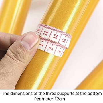 AliLeader Heavy Duty Wig Stand Tripod - Golden Wig Tripod Stand Wig Head Stand for Styling Pivot Point Mannequin Tripod Mannequin Head Stand Maniquins Head Stand (55 Inch,Mannequin Head Not Included)