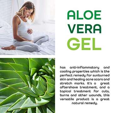 Pure Aloe Vera Gel for Face & Skin - Organic Moisturizer