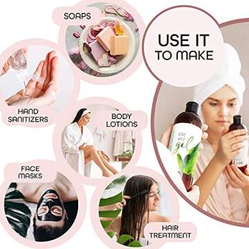 Pure Aloe Vera Gel for Face & Skin - Organic Moisturizer