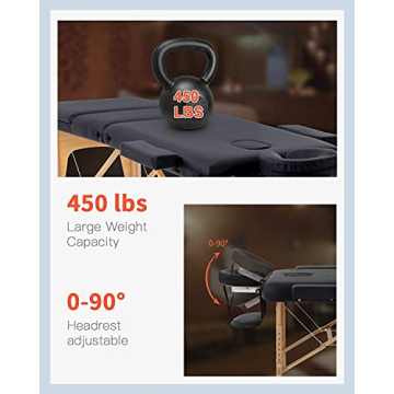 Portable Height Adjustable Massage Table for Therapists