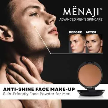 MËNAJI Anti-Shine Powder for Men - Natural Makeup