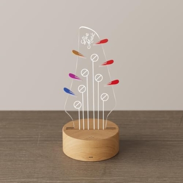 RGB Acrylic Light Up Guitar Pick Holder - Gift for Musicians