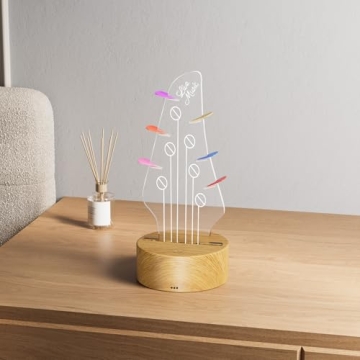 RGB Acrylic Light Up Guitar Pick Holder - Gift for Musicians