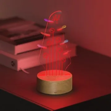 RGB Acrylic Light Up Guitar Pick Holder - Gift for Musicians