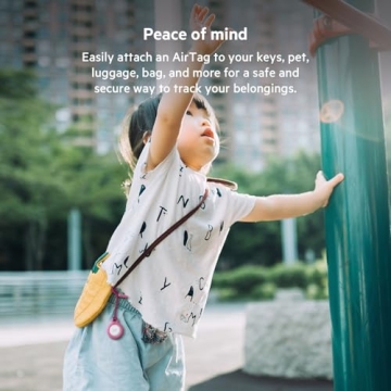 Belkin Secure AirTag Holder with Strap - Pink Stylish Keychain