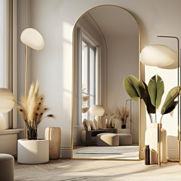 Otlsh 76"×34" Arched Full Length Mirror - Stylish & Practical