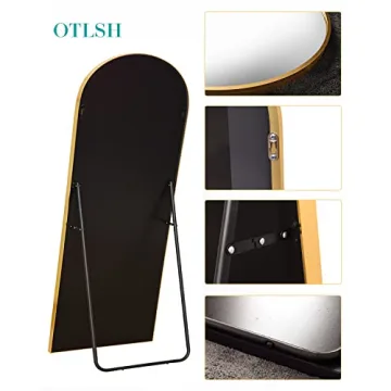 Otlsh 76"×34" Arched Full Length Mirror - Stylish & Practical