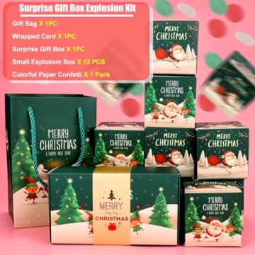 BABORUI Christmas Surprise Gift Box with Exploding Fun