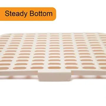 CalPalmy X-Large Rabbit Litter Box with 10PCS Bonus Pads, Drawer, Corner Toilet Box 17.3" x 13" and Bigger Pet Pan for Adult Guinea Pigs, Chinchilla, Ferret, Galesaur, Small Animals