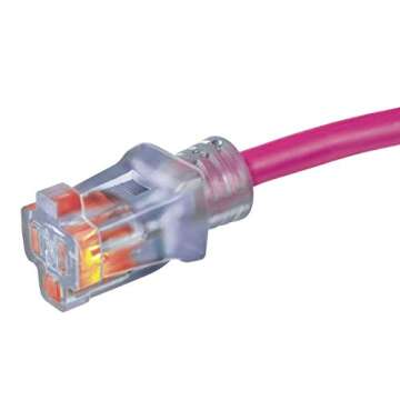 Prime Wire & Cable NS513830 50-Foot 12/3 SJTW Flex High Visibility Extra Heavy Duty Outdoor Extension Cord with Primelight Indicator Light, Neon Pink