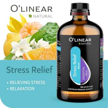 O’Linear Stress Relief Essential Oil - 100ml Calming Blend