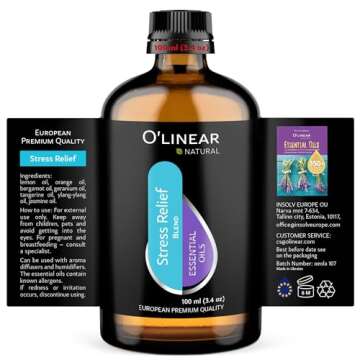 O’Linear Stress Relief Essential Oil - 100ml Calming Blend