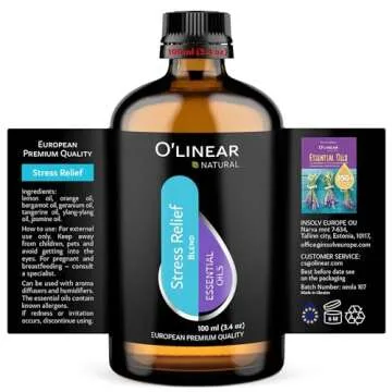 O’Linear Stress Relief Essential Oil - 100ml Calming Blend