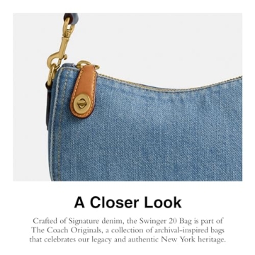 Stylish Coach Swinger 20 in Indigo for Fashionable Women