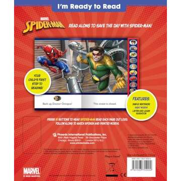 Marvel - I'm Ready to Read with Spider-Man - Interactive Read-Along Sound Book - Great for Early Rea...