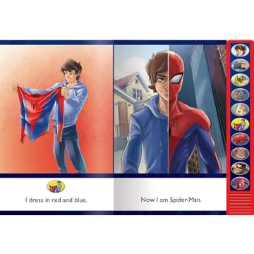 Marvel - I'm Ready to Read with Spider-Man - Interactive Read-Along Sound Book - Great for Early Readers - PI Kids