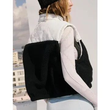 Stylish Patchwork Puffer Vest for Women, Flattering Fit