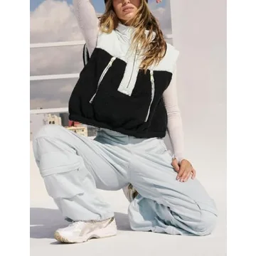 Stylish Patchwork Puffer Vest for Women, Flattering Fit