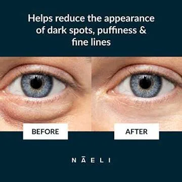 NAELI Eye Cream for Dark Circles, Puffiness & Wrinkles with Anti Aging Apple Stem Cell & Peptide Complex - Reduces Fine Lines, Diminishes Bags & Restores Under Eye, 1.4 oz