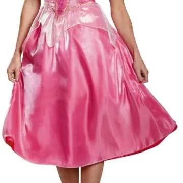 Disney womens Disguise Princess Aurora Deluxe adult sized costumes, Pink, L 12-14 US