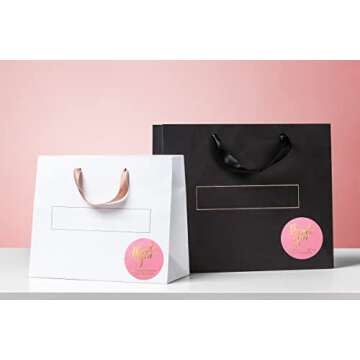 Elegant 500 Thank You Stickers for Small Business Gratitude