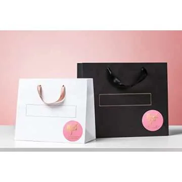 Elegant 500 Thank You Stickers for Small Business Gratitude