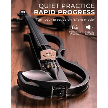 Vangoa Electric Violin for Beginners - Full Size Silent Instrument