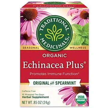 Traditional Medicinals Organic Echinacea Plus with Spearmint Herbal Tea - 32 Bags