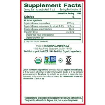 Organic Echinacea Plus Herbal Tea for Immune Health