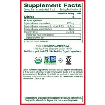 Organic Echinacea Plus Herbal Tea for Immune Health