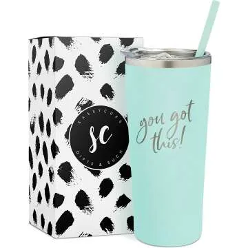 SassyCups Engraved Mint Insulated Tumbler 22 Oz