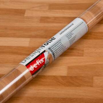 d-c-fix 346-0168 Decorative Self-Adhesive Film, Butcher Block, 17" x 78" Roll