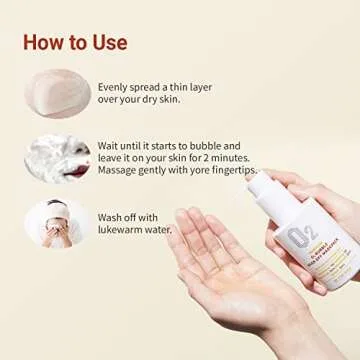 BE THE SKIN] Heartleaf O2 Bubble Wash Off Mask Pack 4.23 oz / 120 g | Mask pack that lathers to treat blackheads, whiteheads, and sebum | For sensitive skin