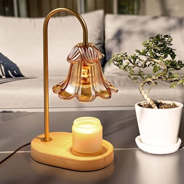 Elegant Electric Candle Warmer Lamp with Timer and Bulbs