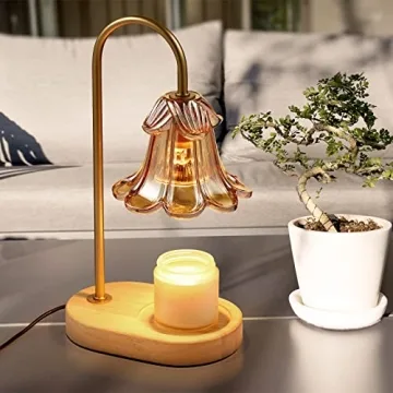 Elegant Electric Candle Warmer Lamp with Timer and Bulbs