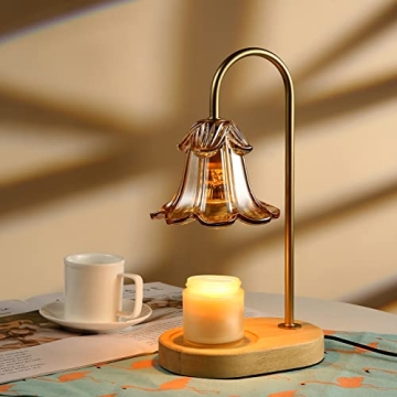Elegant Electric Candle Warmer Lamp with Timer and Bulbs