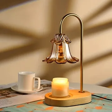 Elegant Electric Candle Warmer Lamp with Timer and Bulbs