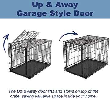 MidWest Ovation Single Door Dog Crate - Space-Saving Design