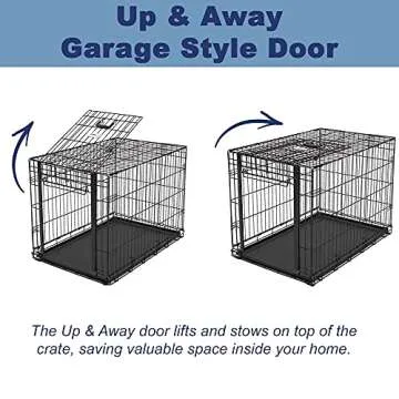 MidWest Ovation Single Door Dog Crate - Space-Saving Design
