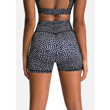 IWEMEK Women Polka Dot 2 Piece Workout Outfits Set