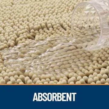 OLANLY Dog Door Mat - Absorbent Non-Slip Washable Chenille