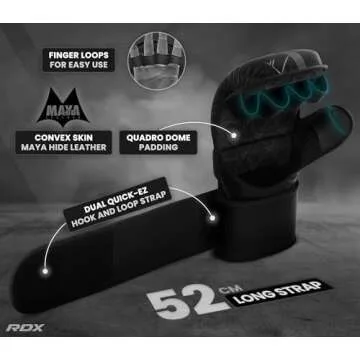 RDX Hybrid MMA Gloves: Ultimate Support for Fighters