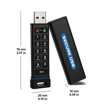 SecureData SecureUSB KP Encrypted FlashDrive 64GB