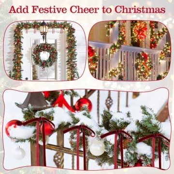 24 Velvet Christmas Tree Bows for Elegant Holiday Decor